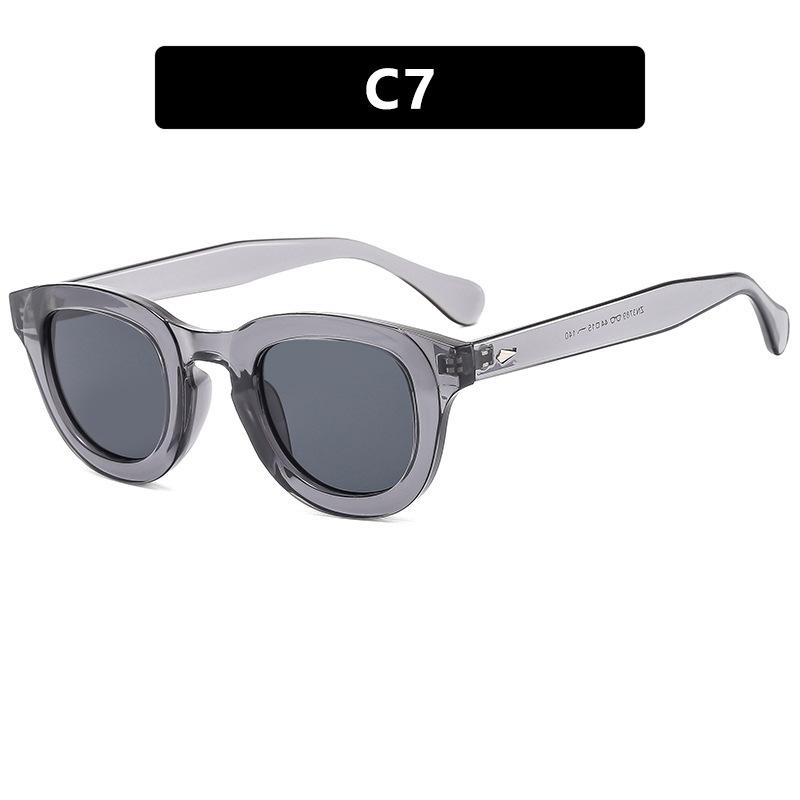 Retro Round Small Frame Sunglasses UV400 Protection High End Unisex Shades Outdoor Trendy Goggles Resistant