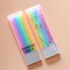 Boxed Rainbow Gradient Rainbow Candle Birthday Candle Creative Color Pencil Slim Candle Cake Decoration