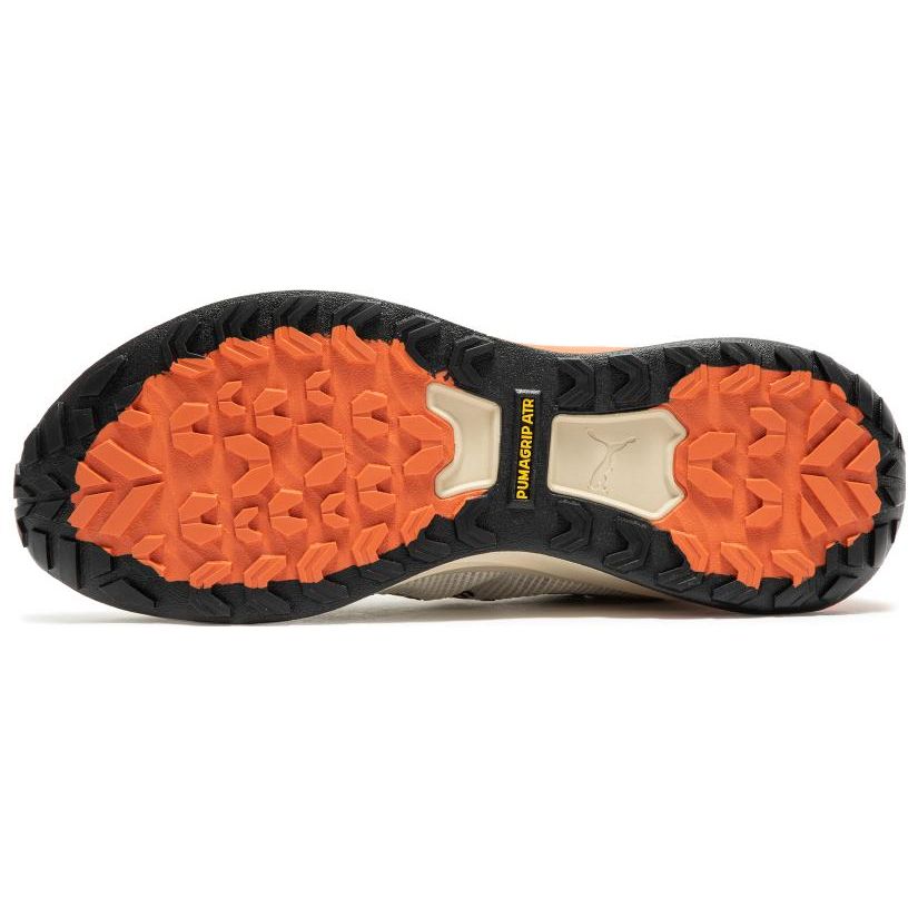 Puma Fast-Trac Nitro Sportstoff Rutschfest Abriebfest Low-Top Lässige Laufschuhe Herren Sneaker Beige Schwarz Orange 377044-09
