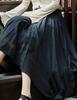 Women's Spring/Summer Cotton Linen Bamboo Ribbon Skirt - Irregular Chinese Style.