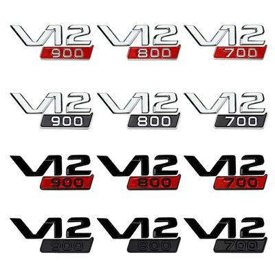 Litery 3D ABS V12 700 800 900 Bagażnik Samochodu Błotnik Logo Odznaka Emblemat Naklejki Naklejka Dla Benz Brabus Klasa G G63 G700 G800 G900 G500