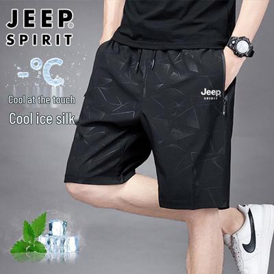 JEEP SPIRIT Men's Ice Silk Casual Shorts