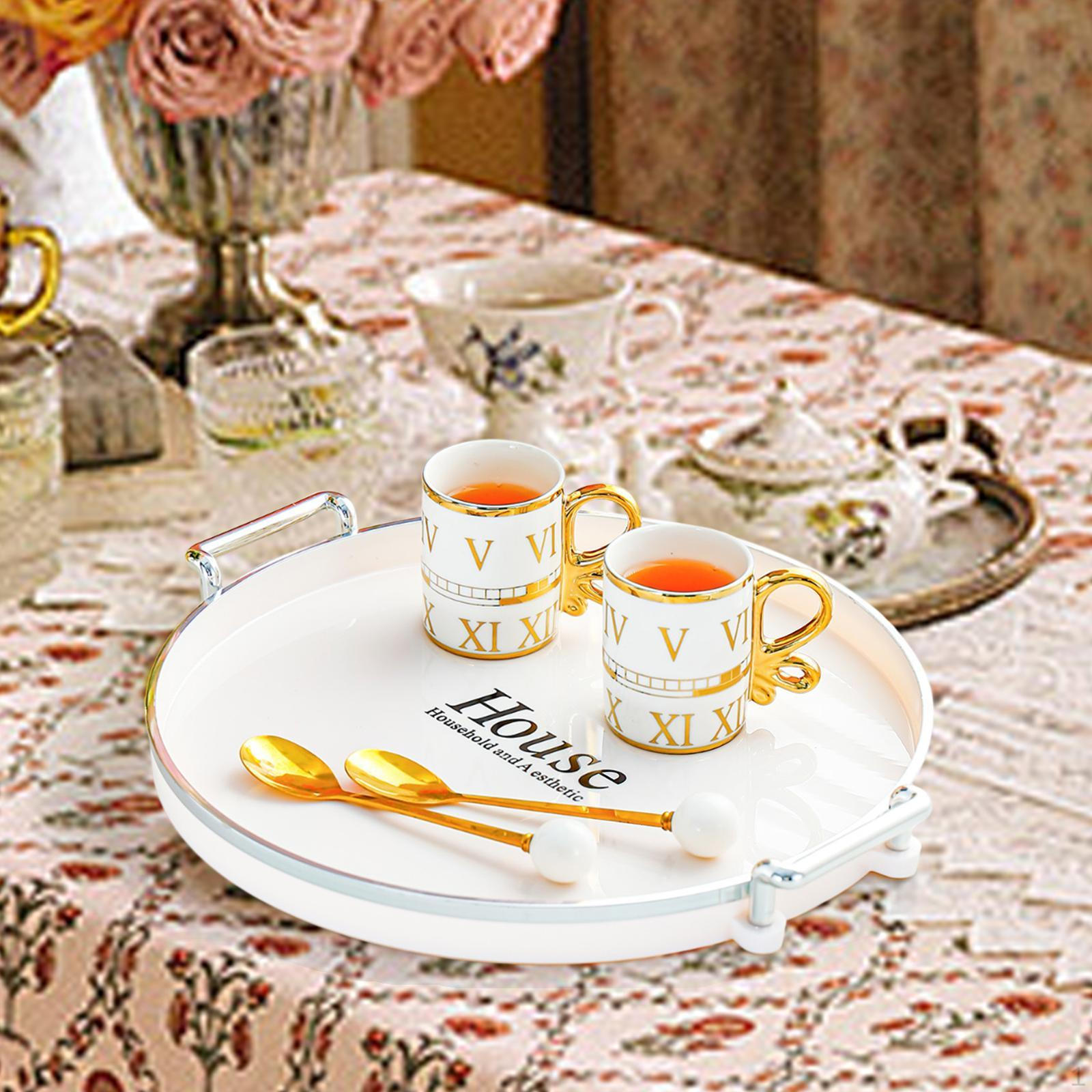 

Чайные чашки Хранение Поднос для сервировки Кексы Закуски Органайзер Современный Портативный Центральный элемент Блюдо для орехов и конфет Single Layer