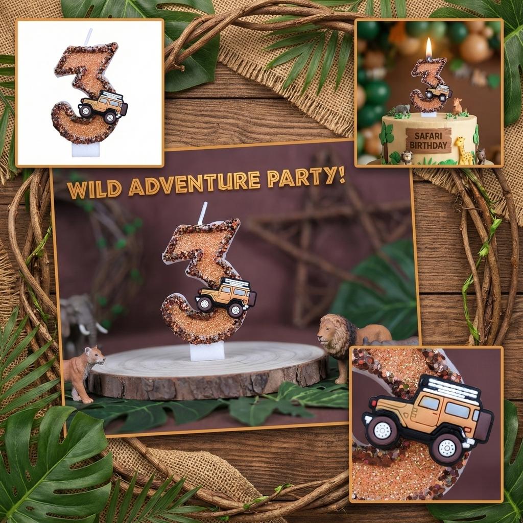 Fashion Cartoon Creative Birthday Candles Party Digital Candles