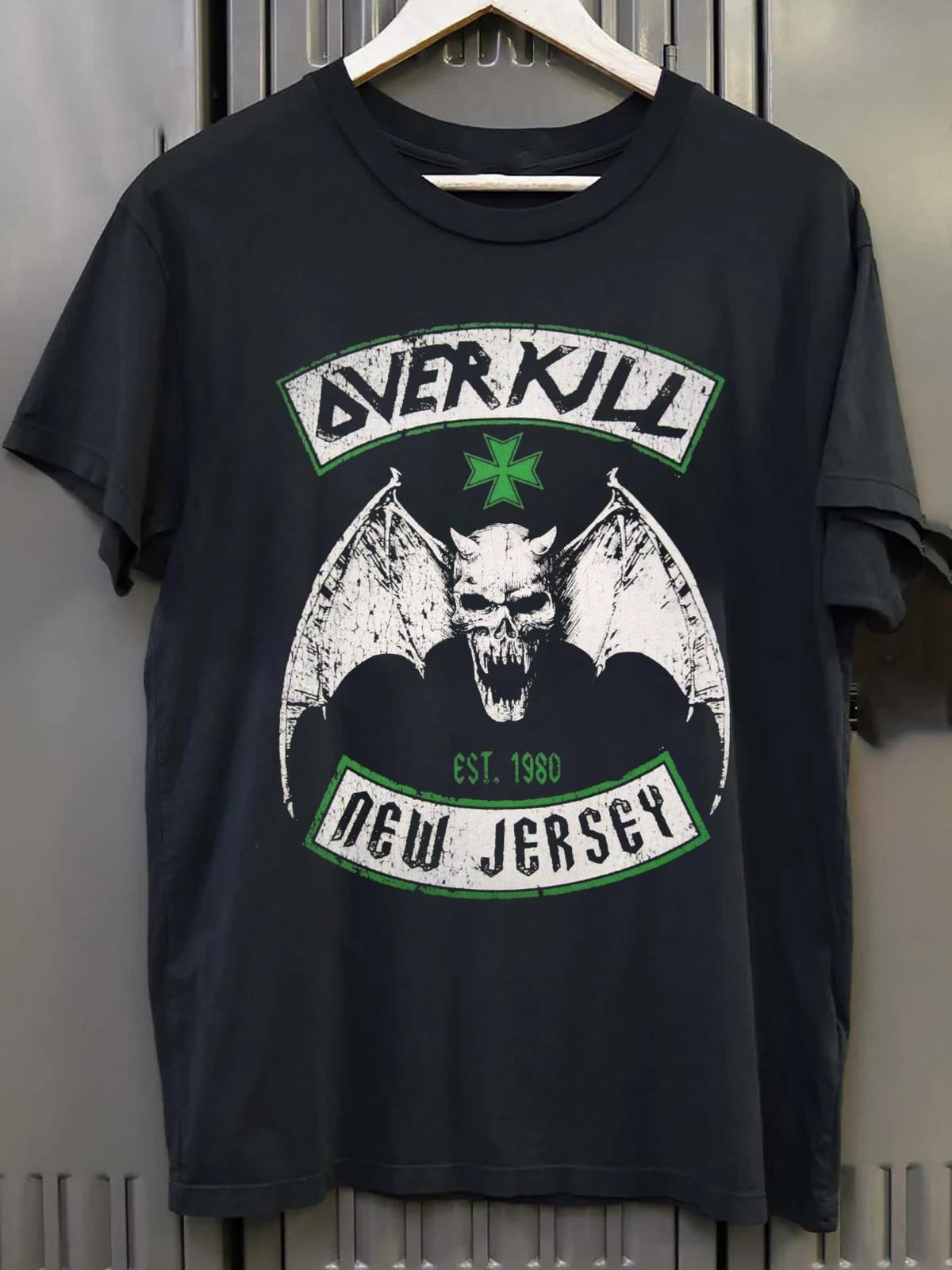 NEW Overkill Band Gift For Fans Heavy Cotton Black T Shirt S-5XL TU852 XL