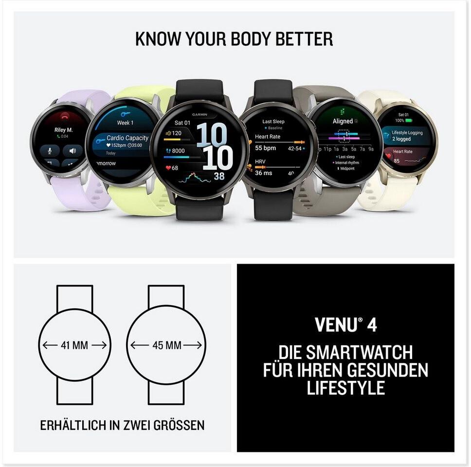 Garmin Venu 4 41mm Lunargold/Bone Silikon-Armband