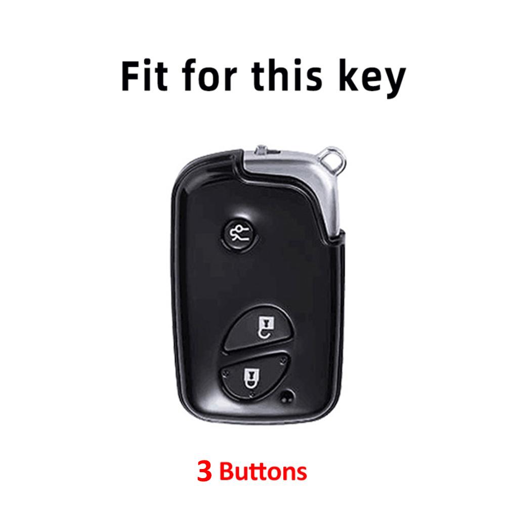 Silver Edge Tpu Style Car Key Case Cover Shell Fob Keychain Accessories For Lexus Is350 Rx350 Is250 Gs430 Es350 Gs350 Lx570