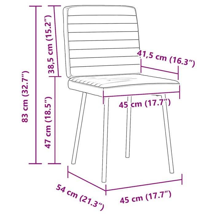 VidaXL Chaises à manger lot de 4 blanc similicuir, chaise, chaise de salon, chaise d'appoint, chaise de cuisine, siège à 3315272