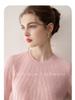Pure Cashmere Women's Striped Long Sleeve Knit Sweater - Soft, Skin-Friendly, Versatile Pullover for Autumn/Winter