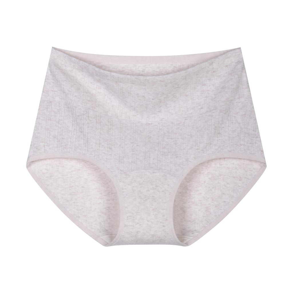 Women S High Waisted Cotton Triangle Underwear Antibacterial Breathable