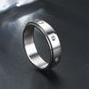 1Pc Titanium Steel Fashionable, Versatile and Simple Ring, A Trendy Ring Suitable for Men and Women