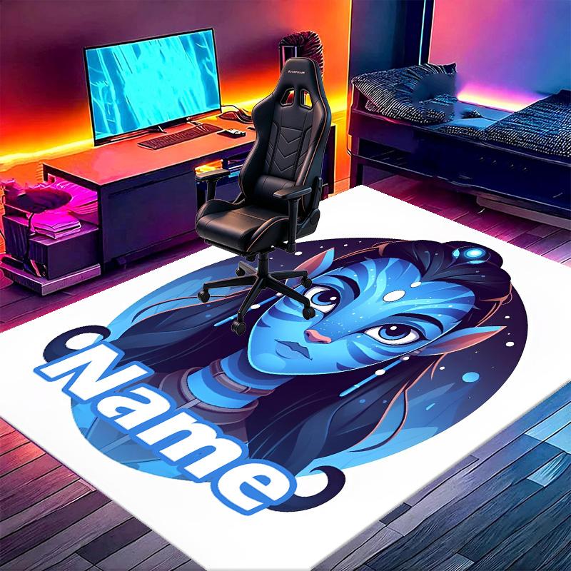 Custom Name Personalized Avatar Print Carpet, Versatile Home Decor Rug, for Playroom, Apartment, Balcony, Entryway, Hallway Gift