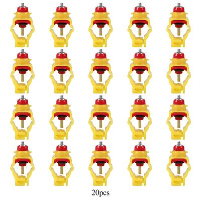 20 teile/paket Automatische Huhn Feeder Nippel Ente Geflügel Wasser Trinken Dispenser für 20mm Rohr