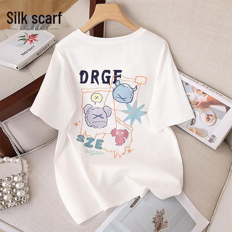 Silbaishe Women s Printed Short Sleeve T-shirt S