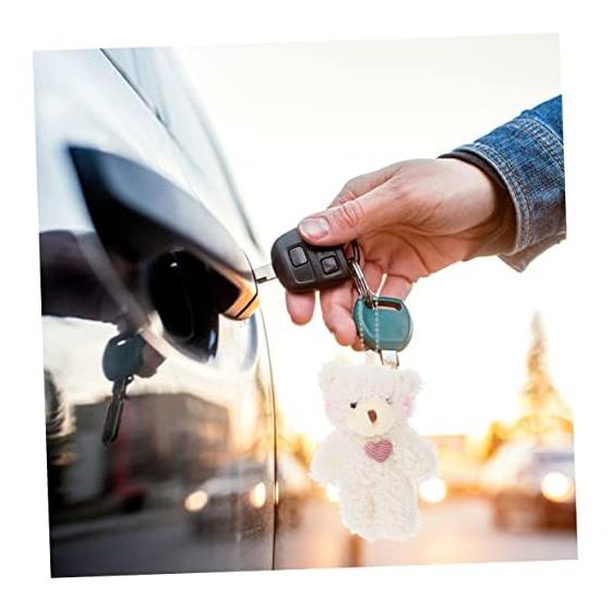 [EXCEART] 2pcs Key Chain Pendant Keychain for Backpack Plush Dog Kids Cute Plush Keychain Key Chain Ring Key Ring Bear