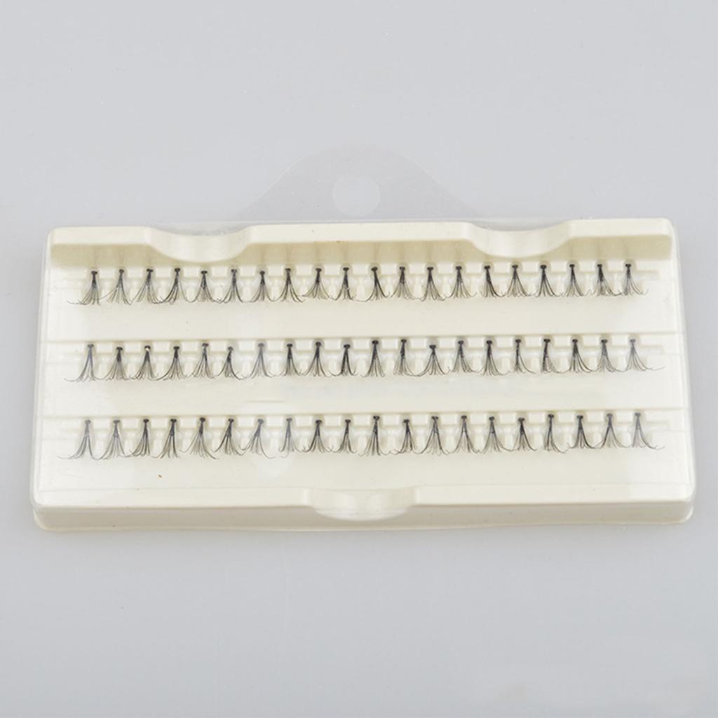 1 Box Falsche Wimpern Set Pflanz-Graft-Kit Einzeln 60 Büschel Kunstfaser Wimpernwerkzeug