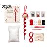 Regalo di Natale Fatto a Mano Bambola all'Uncinetto Ornamento a Spirale Kit Fai da Te, Set Artigianale Festivo con Modello Pupazzo di Neve Filato Morbido, Perline, Decorazione per Albero da Appendere alla Finestra