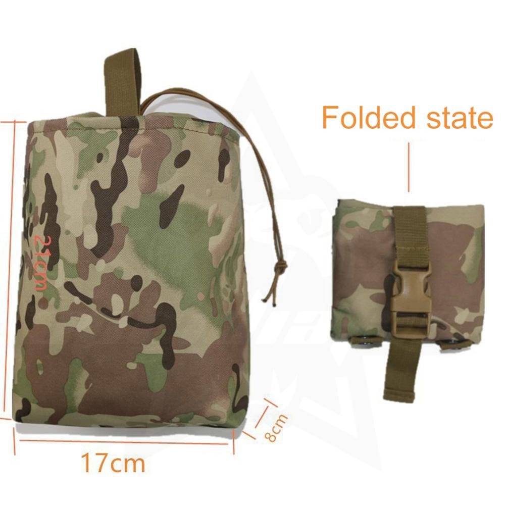 OPHIDIAN Molle Magazine Dump Drop Folding Pouch Hunting Airsoft Ammo EDC Tool Bag Foldable Utility Recovery Mag Pack