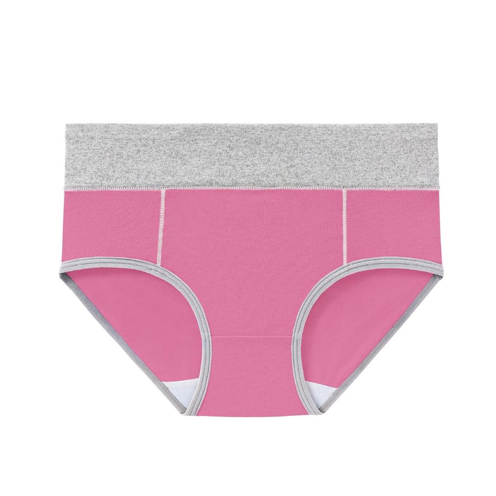 5PCS Cotton Knit Women's Underwear Triangle Panties Plus Size Comfortable Breathable Soft Fabric Elastic Waistband