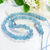 Blue Aquamarine Jade Loose Beads 4/6/8/10/12mm for Jewelry Making DIY Bracelets Accessories