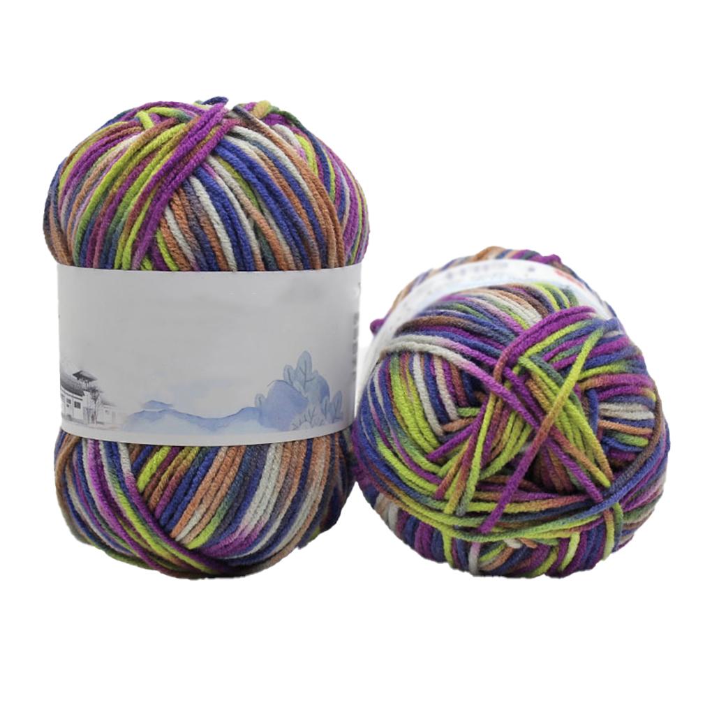 

Пряжа для вязания крючком Разноцветная Свитер Шарф Перчатки Комплект детской одежды Аксессуары Подарки своими руками Удобный набор мотков Нитки 4-слойные