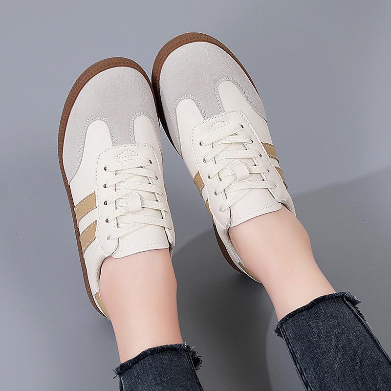 Women's Plus Size Retro Colorblock Sport Sneakers - White, Sizes 35-44