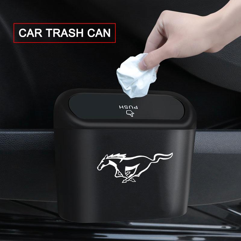 Car Trash Can Storage Box Vehicle Multifunctional Garbage Dust Case For Ford Mustang F10 Zapatillas Miniatura Gt Shelby 2005 2015 Mujer 2012 Kuga