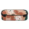 Pen Case Lightweight Wear Resistant Polyester Zipper Closure with Main Compartment Mesh Pocket and Pen Slots for Classroom Use