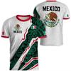 Mexican Flag-themed 3D Eagle Pattern Sport Quick-dry Breatha Men's T-shirt Outdoor Football Sportswear Parent-child Clothing