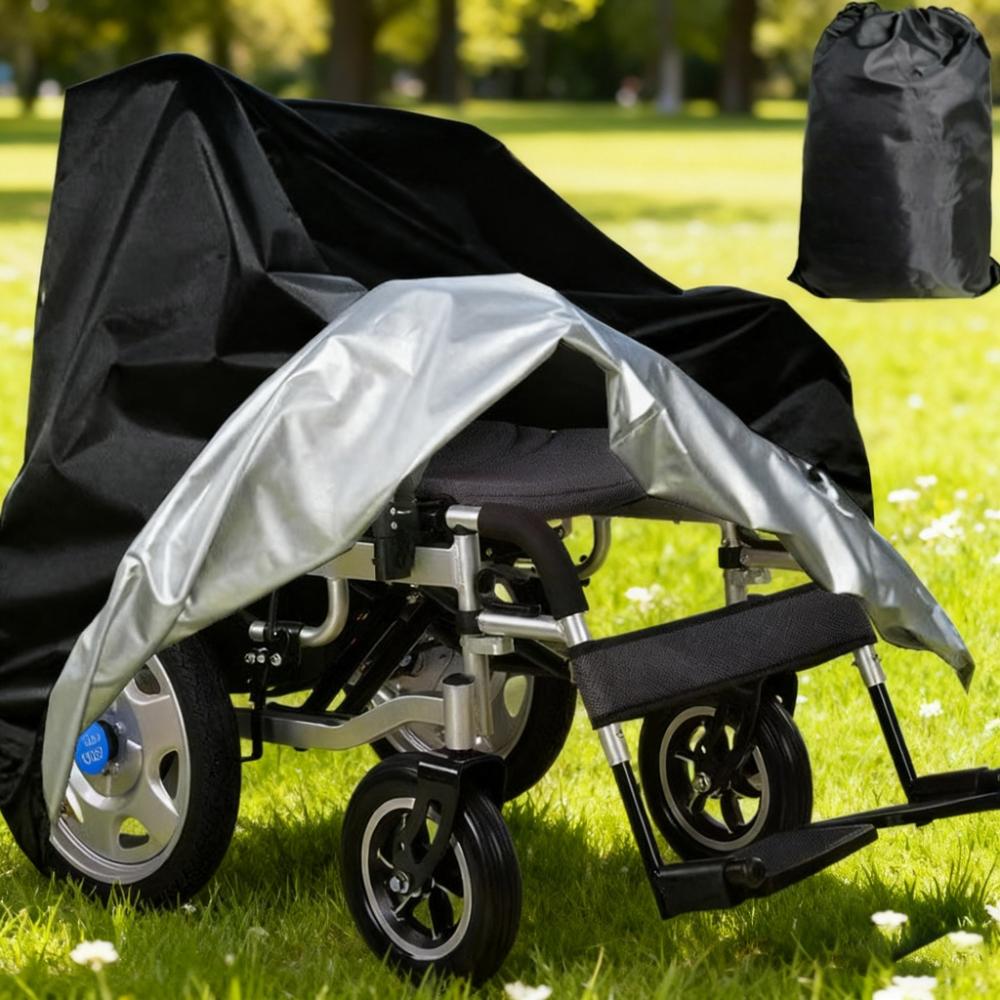 Adjustable Wheelchair Rain Poncho and Sun Cover - Designed for Different Wheelchair Sizes