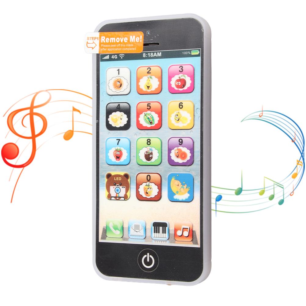 Kinder Telefon Spielzeug Wiederaufladbare Spielen Mobile Handy mit Touchscreen Lichter Musik Kinder Baby