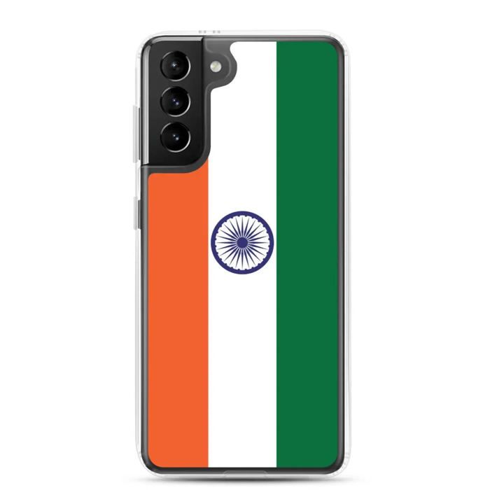Coque Téléphone - Samsung - Galaxy S21 Ultra - Drapeau Inde - Souple - Flerfarget