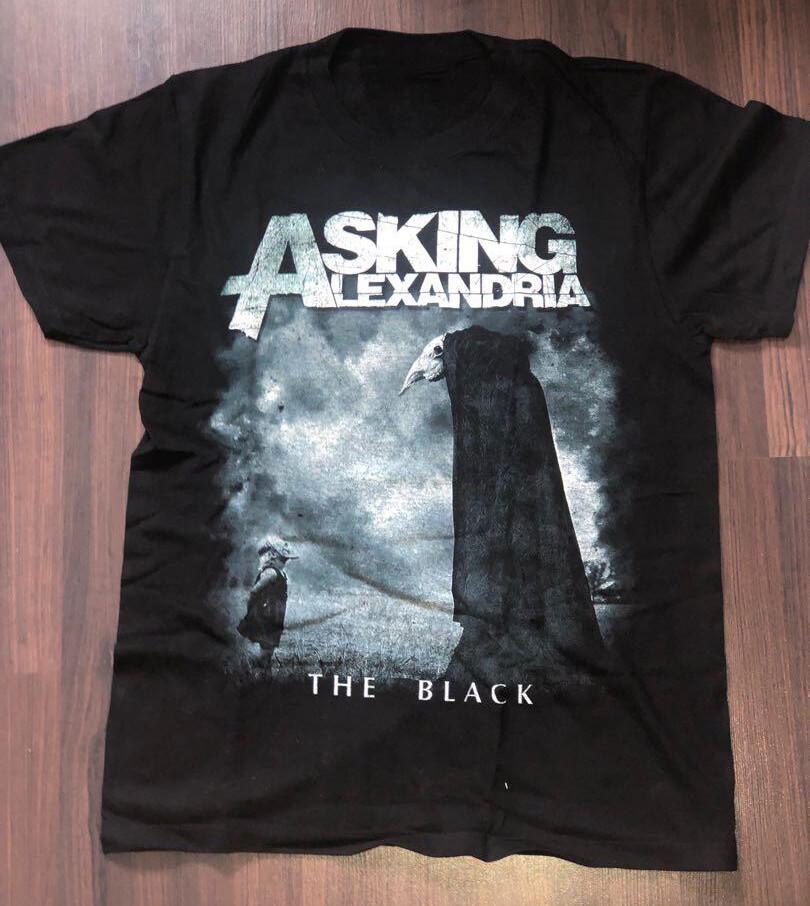 The Black Band Tee Shirt Asking Alexandria Gift Fans Black Unisex T-Shirt S
