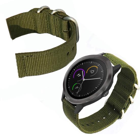 20/22mm Adjustable Military Thickened Nylon Replacement Watch Strap Wristband