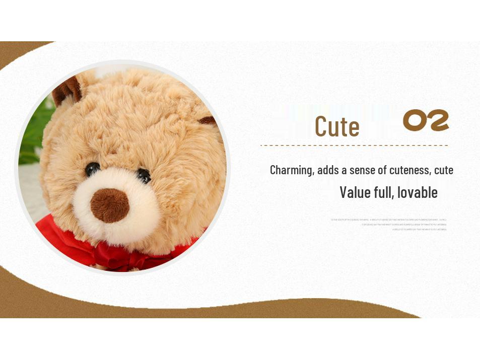 Warrior Bear Plush Toy: Teddy Bear Doll for Baby Cuddles and Kids' Birthday Gift
