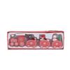 Painted Wooden Christmas Train Ornament - Solid Wood Children's Toy