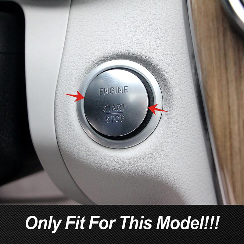Carbon Fiber Sticker Car Start Engine Stop Button Cover Trim For Mercedes Benz A B C E S GLC GLA CLA ML GLE Class W204 W117 W238
