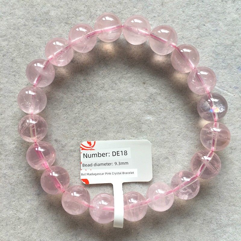 

Natural Icy Madagascar Pink Crystal Bracelet Jelly Madagascar Pink Crystal Bracelet Ross Quartz Pink Crystal Ornament One Thing One Picture