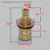 Universeller Schnellöffnungs-Wasserhahnventileinsatz aus Messing für heißes/kaltes Wasser