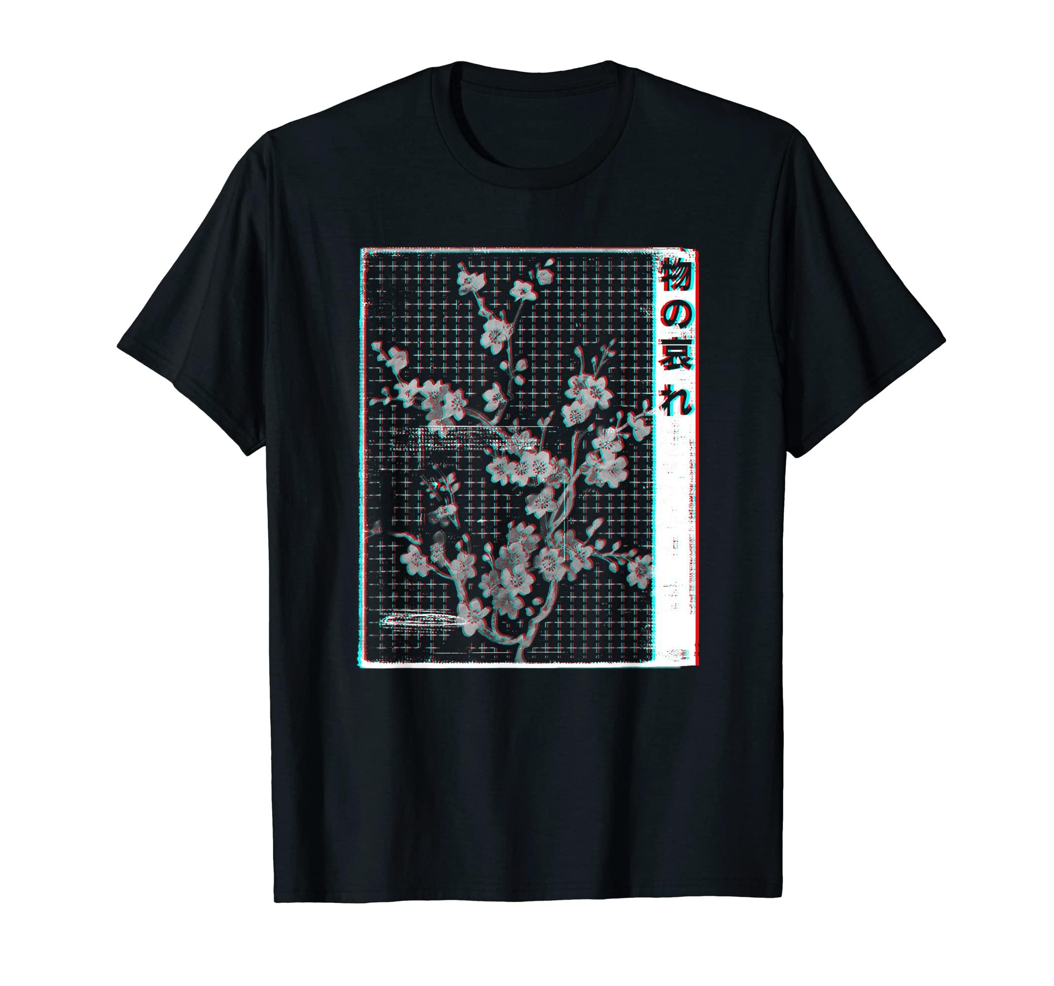 Mono No Aware Japanese Glitch Otaku Vaporvawe T-shirt