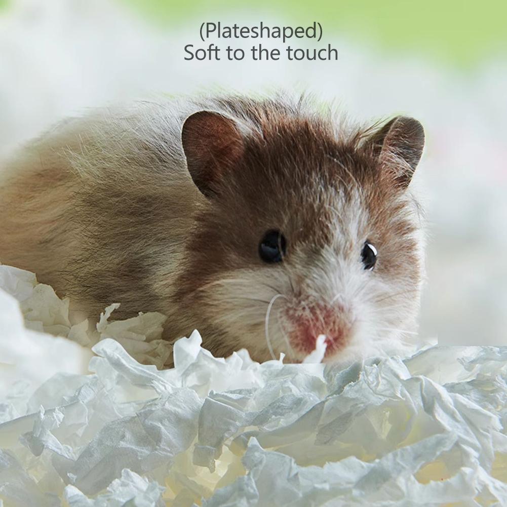 450g Hamster Wood Chip Paper Cotton Thermal Insulation Material Absorb Water Deodorize Hamster Cages Accessories Habitat Decor