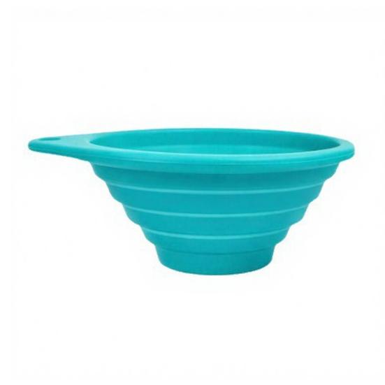 1/2Pcs Fine Mesh Filter Funnel Collapsible Silicone Funnel with 40 Mesh Stainless Steel