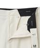 NOIRER Classic One-Pleat Wide Slacks (White)