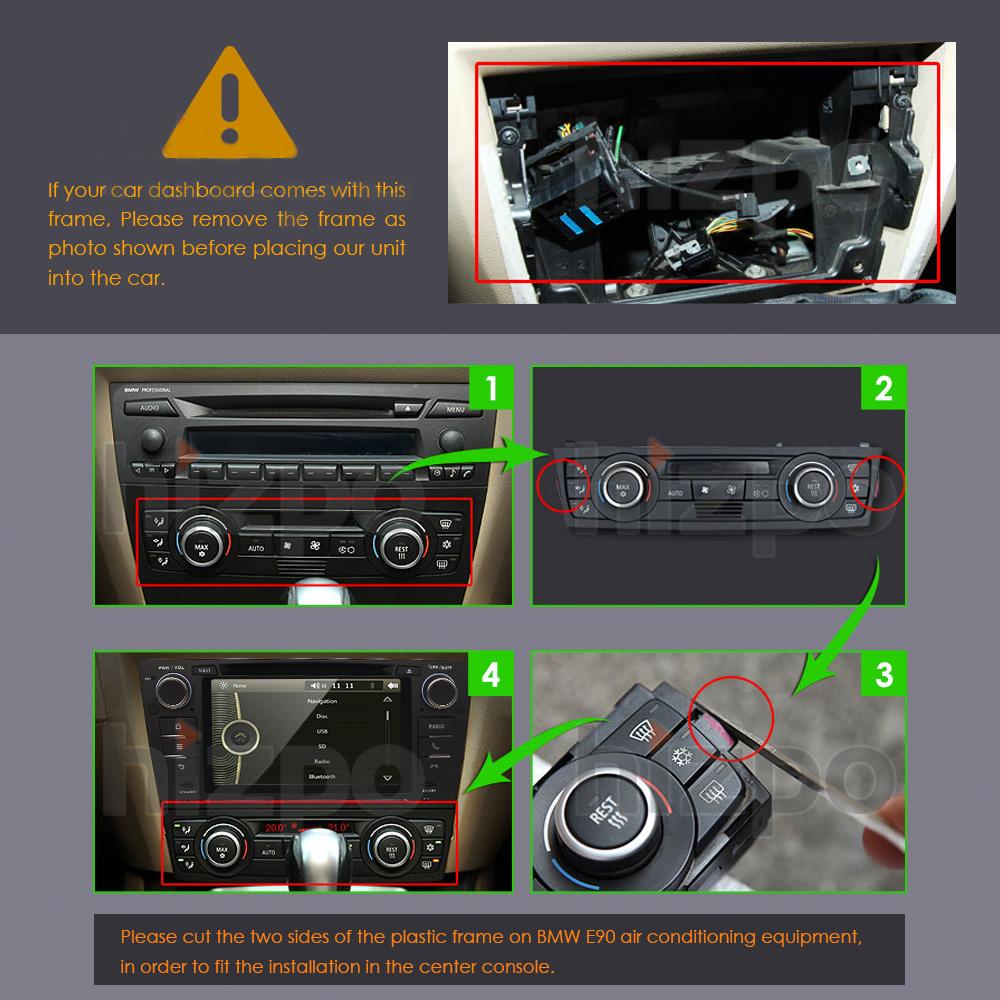 Hizpo Inteligentní 7'' 7862 AI 2din Android 13 Autorádio Multimediální Přehrávač Videa pro Pro BMW Řady 3 E90 E91 E92 E93 Navigace GPS Carplay 4G RDS
