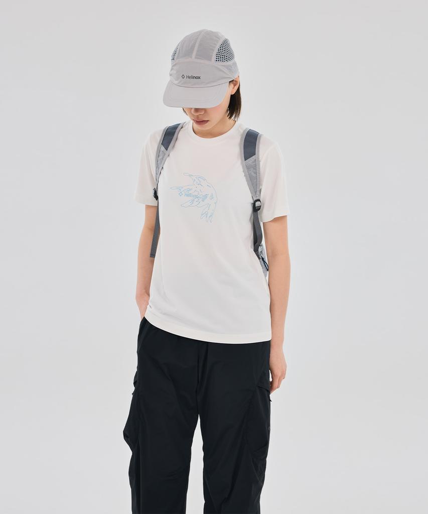 Hellinogseuweeo Hummingbird Graphic T-Shirt_White