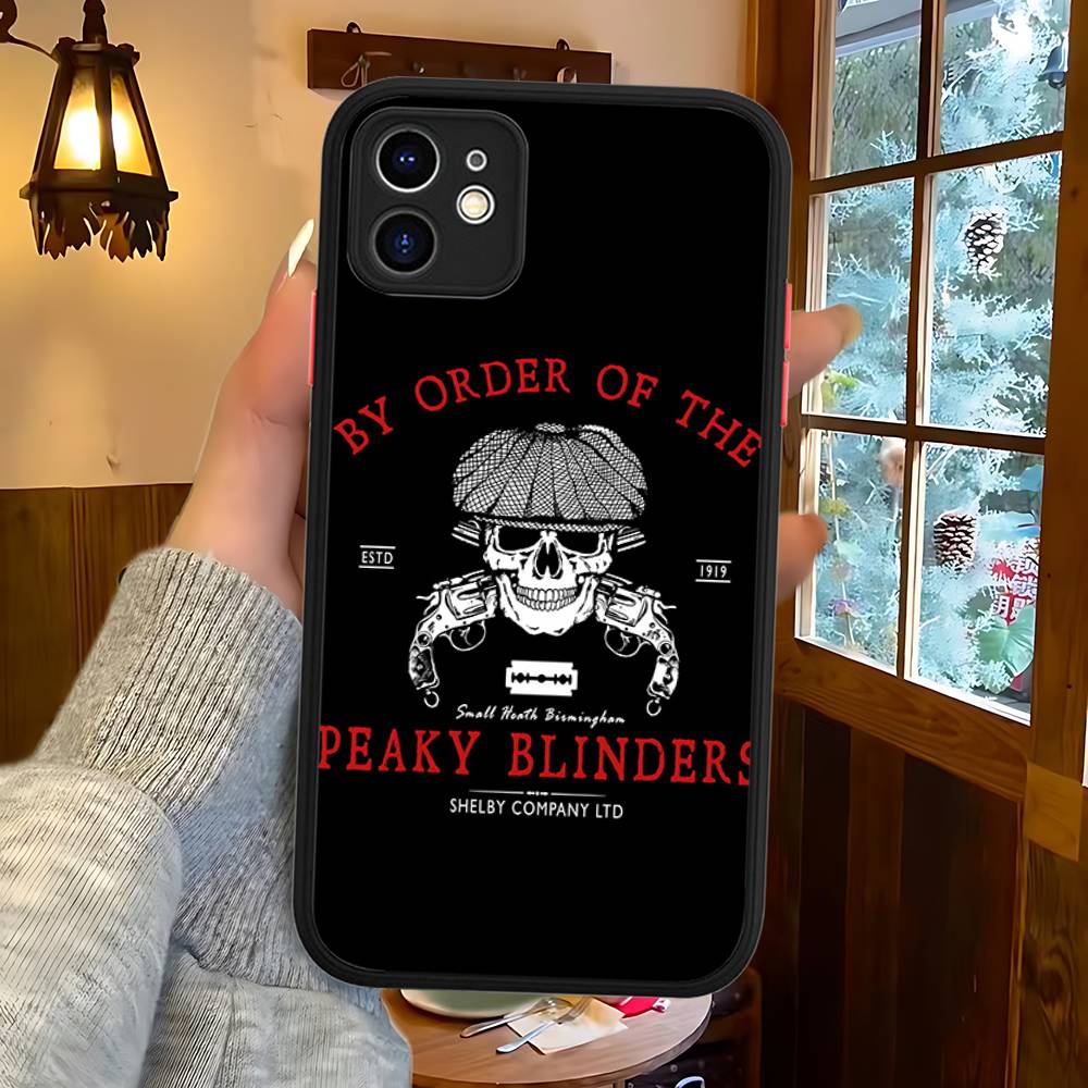 Movie P-Peaky-S B-Blinders Phone Case For IPhone 16 15 14 13 12 11 Pro Max 7 8 6 6s Plus Matte Cover