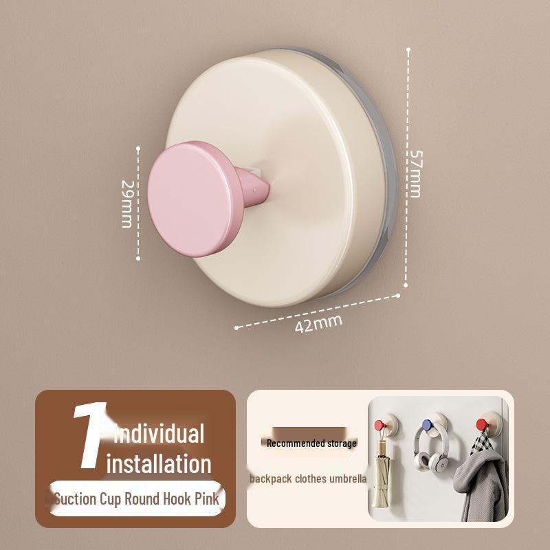 Dopamine No-Drill Suction Cup Hook – Strong Load-Bearing Adhesive for Bathroom and Shower.