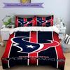 Houston Texans Pride Design Bed Bedding Set 1 Duvet Cover + 2 Pillowcases Soft Breathable Household Bed Linens