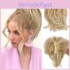 Parrucca Corta Sintetica Ondulata Miss Hair Claw Coda di Cavallo Disordinata Estensione Parrucca Styling Senza Sforzo e Aumento del Volume