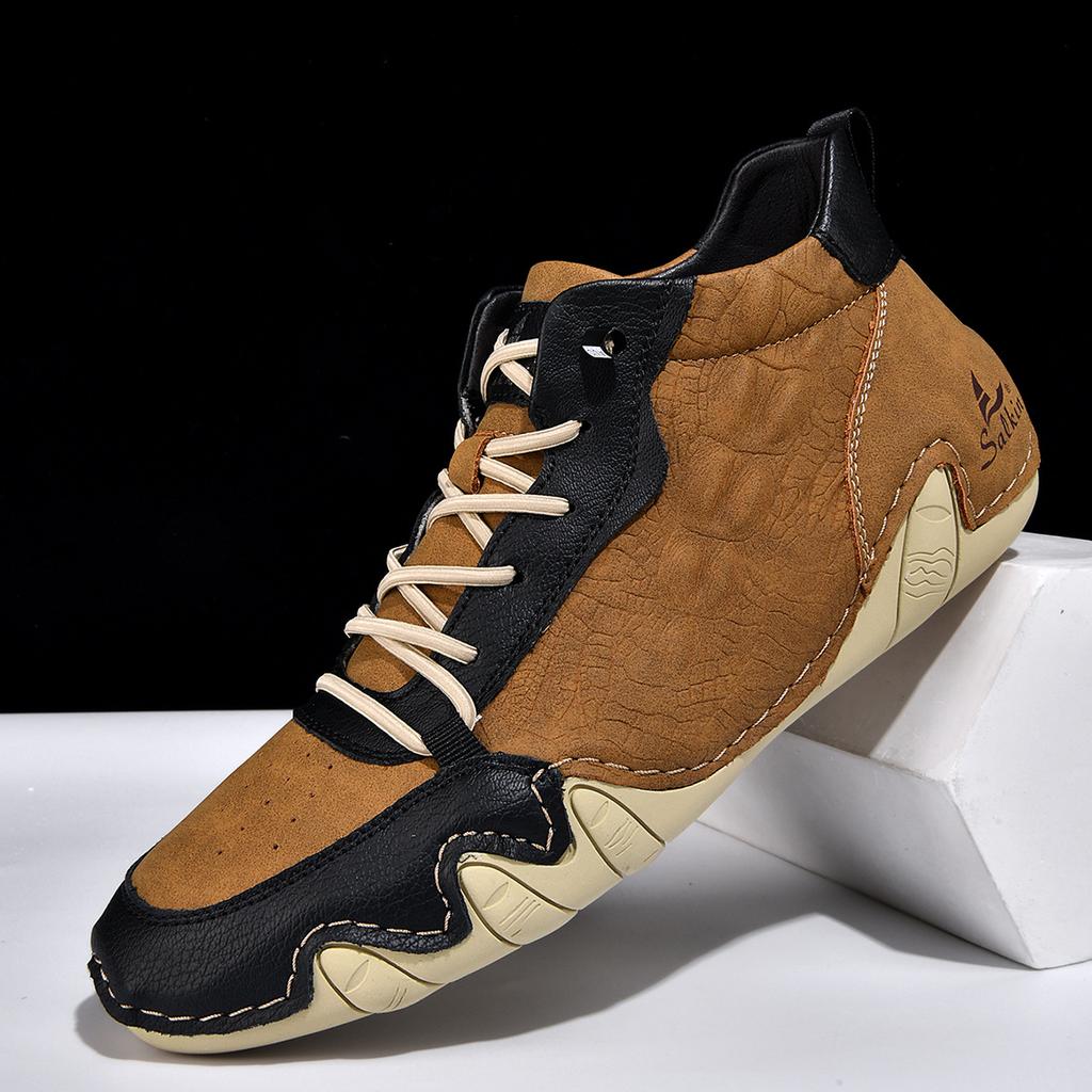 Chinese Octopus Martin Boots Spring and Autumn Men's Short Boots Outdoor Travel Handmade Casual Shoes